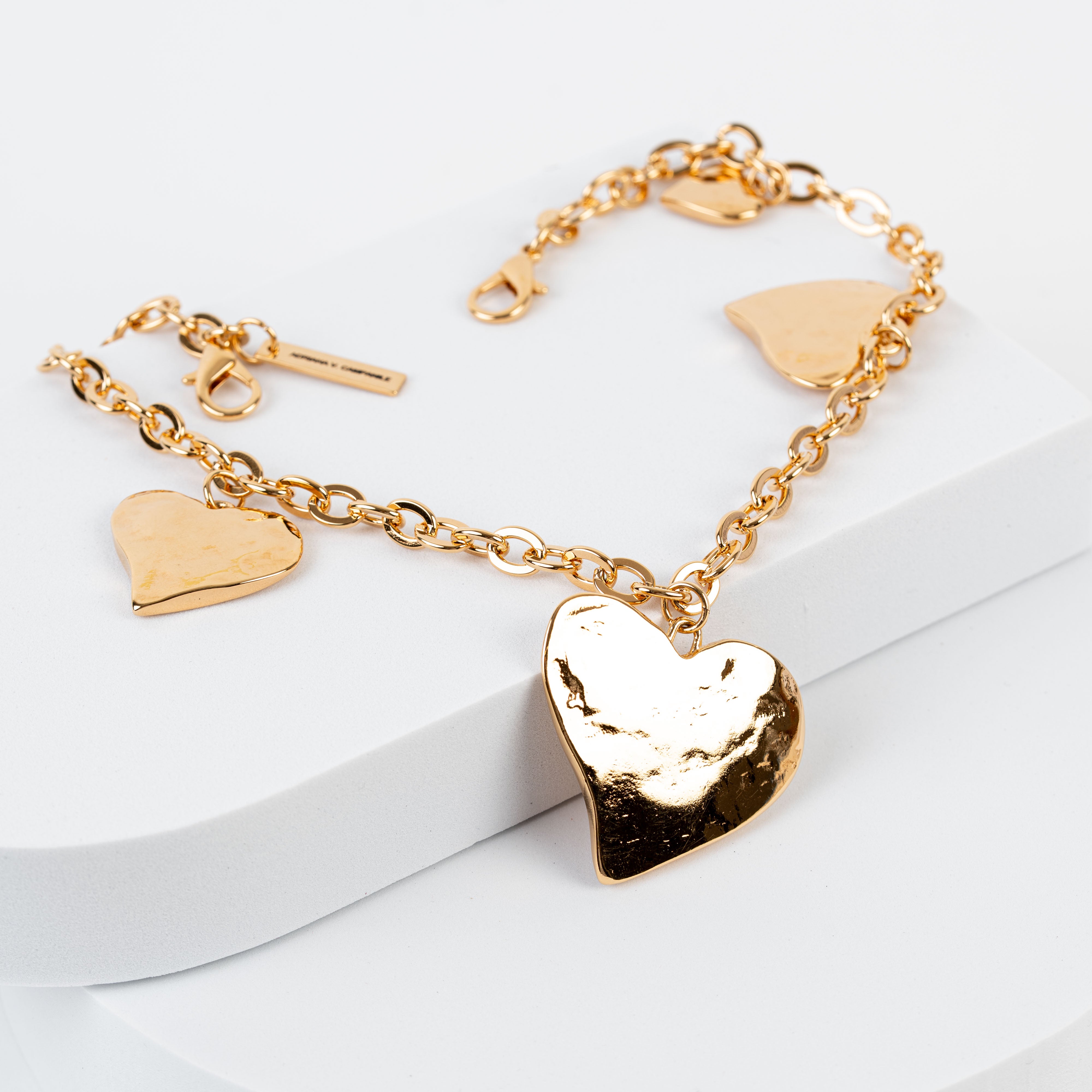 Charm Cuori Oro 24 kt