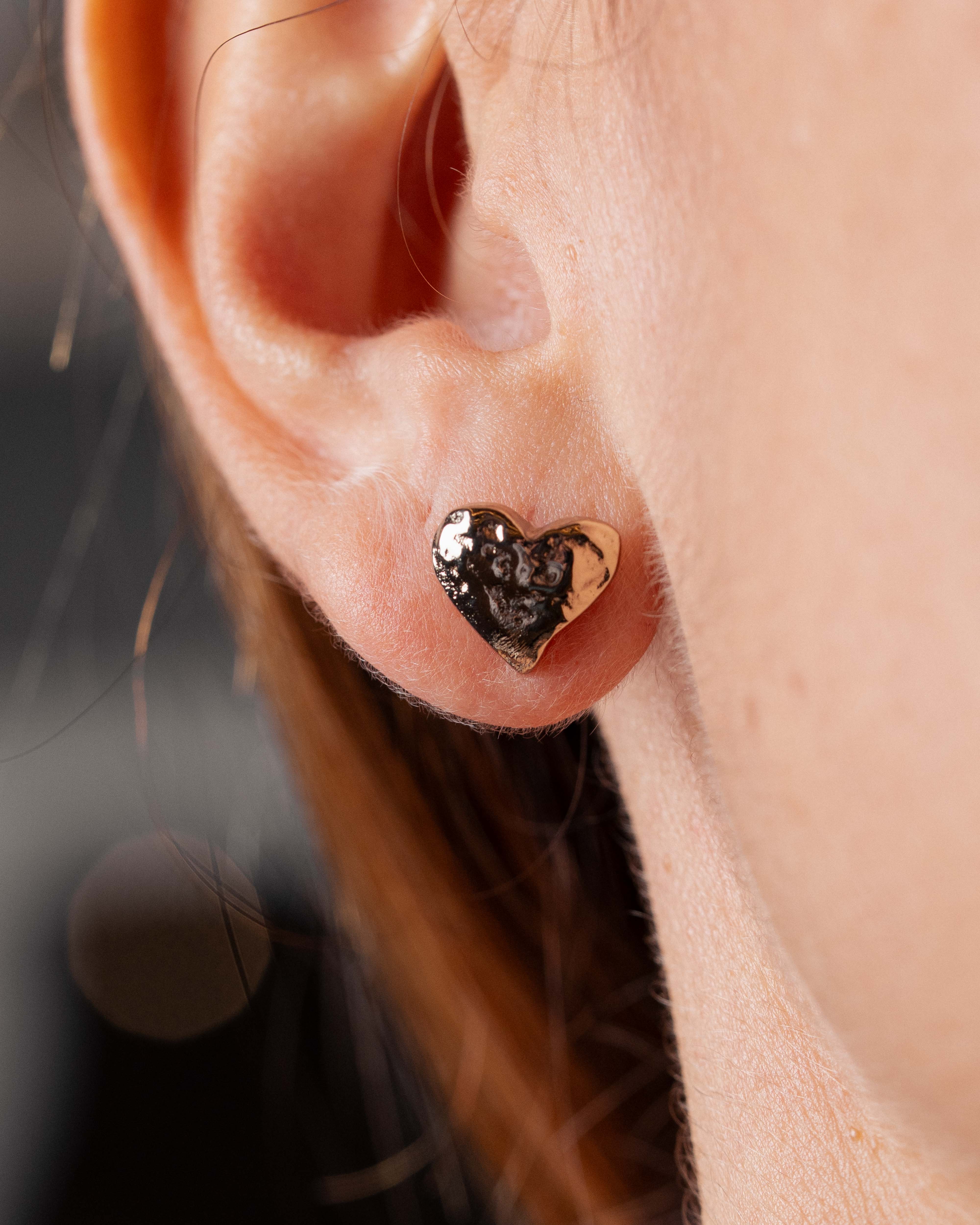 Orecchini a Lobo Cuore Mini